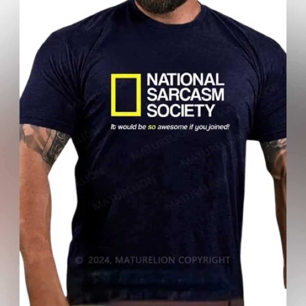 💥 NWT National Sarcastic Society - Like We Need Your Support unisex M